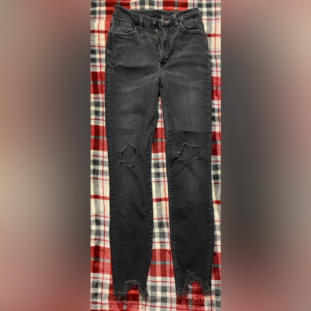 & denim black jeans